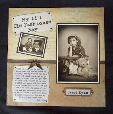 “My Li’l Old Fashioned Boy” Layout