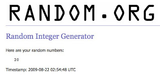 Blog Candy Winner…