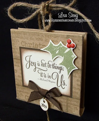 December Club Project – Mini Album Ornament