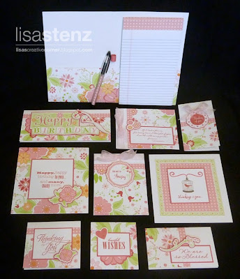 July Creative Club – Love Notes Cards/Folder/Pen Set