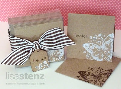 June Club Project – Personalized Mini Kraft Card Set