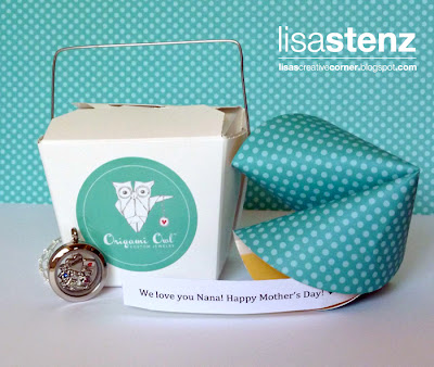Mother’s Day Locket and Fortune Cookie Card