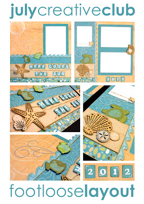 July Creative Club – Footloose Layout