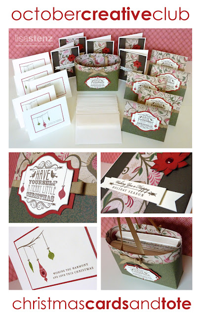 October Creative Club – Christmas Cards and Tote Bag