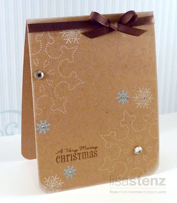 Pigment Ink Snowflake Card