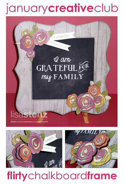 January Creative Club – Flirty Chalkboard Frame