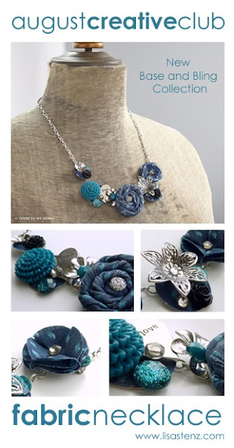 August Creative Club Project – Fabric Necklace