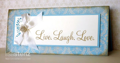 “Live. Love. Laugh.” Frosted Card