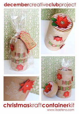 December Creative Club  – Christmas Kraft Container