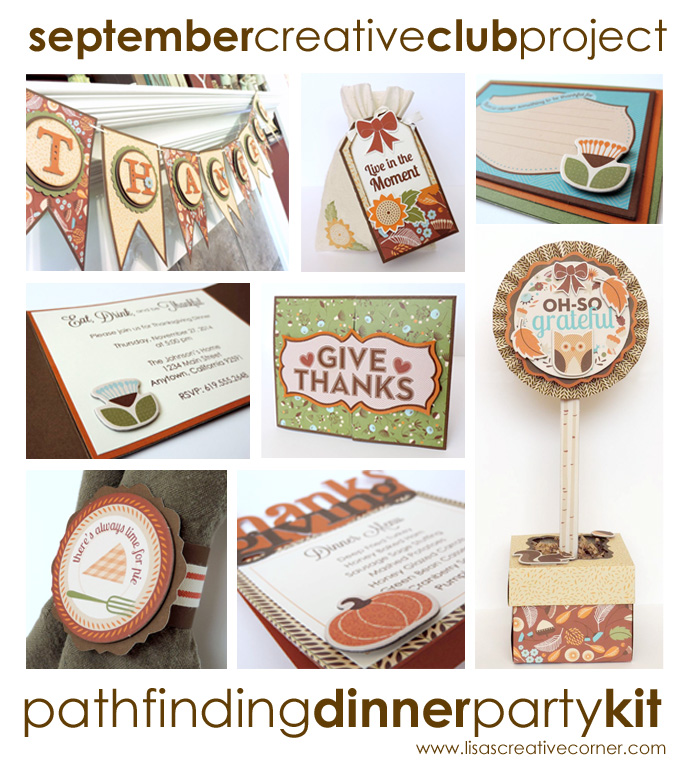 September Creative Club Project – Pathfinding Dinner Party Kit