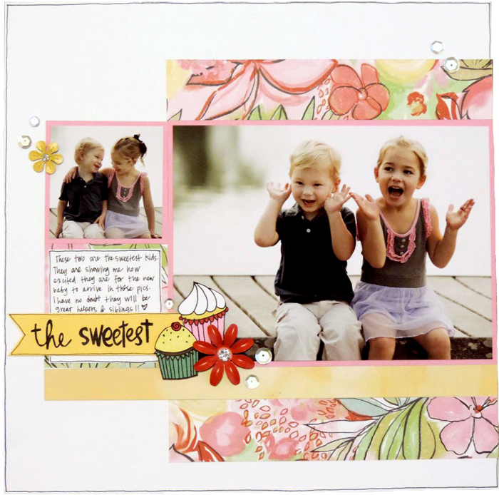 Cutie Pie December Stamp of the Month Layout