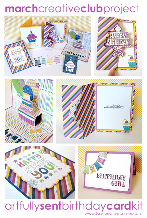March Project Kit – Artfully Sent Birthday Cards