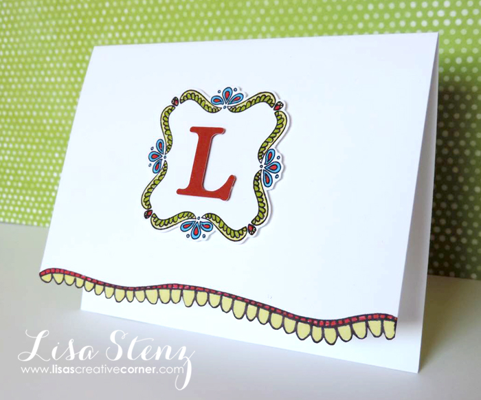March Stamp of the Month – Monogrammed Card