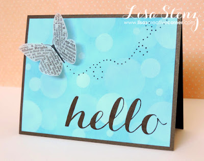 Bokeh Butterfly Card