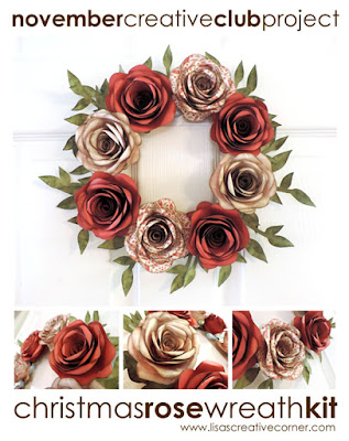 November Project Kit – Christmas Rose Wreath