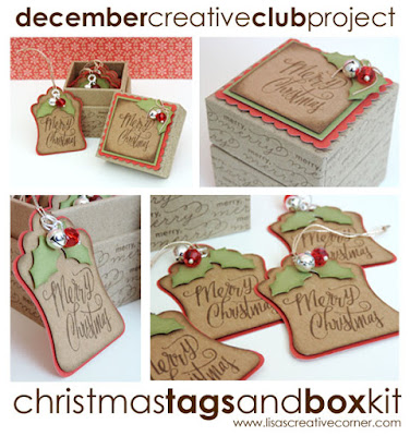 December Project Kit – Christmas Gift Tags and Mini Box Kit