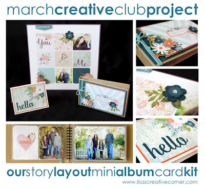 March Project Kit – Our Story Layout, Mini Album and Card Kit