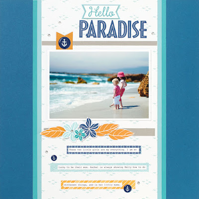 Hello Paradise Layout and Cards
