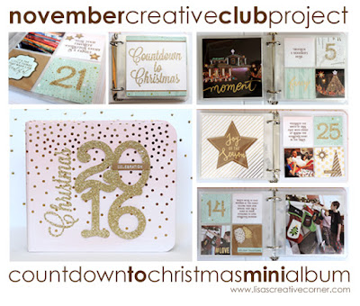 November Project Kit – Countdown to Christmas Mini Album
