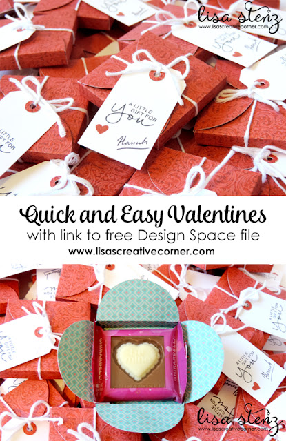 Quick and Easy Valentine with Free Design Space File