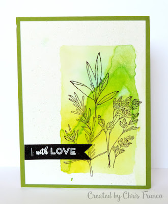 Watercolor Botanical Card