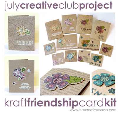 July Project Kit – Kraft Friendship Card Kit