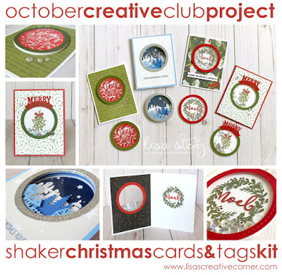 October Project Kit – Christmas Shaker Cards and Ornaments/Gift Tags Kit