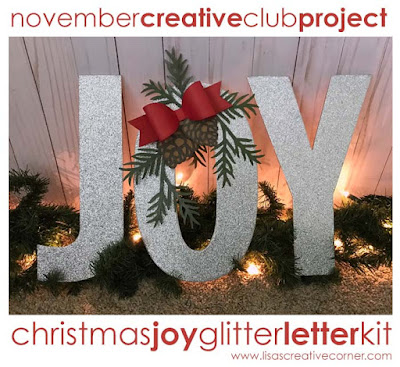 November Project Kit – Christmas JOY Glitter Letter Kit