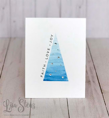 Clean and Simple Watercolor Christmas Card