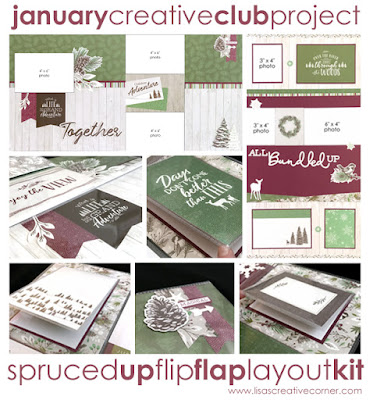 January Club Project – Spruced Up Flip Flap Layout Kit