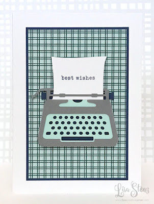 Masculine Typewriter Birthday Card