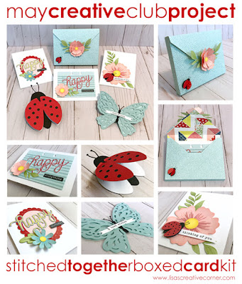 May Project Kit – Stitched Together Boxed Card Kit