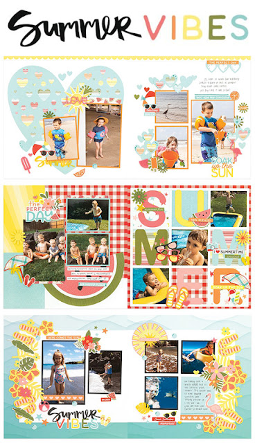 August Project Kit – Summer Vibes Scrapbooking Kit