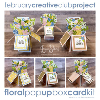 February Project Kit – Floral Pop Up Box Card Kit