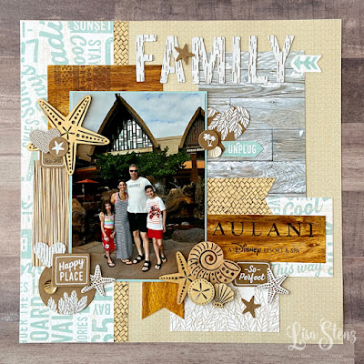 Beach Themed Scrapbook Layout | Using Your Stash Video Series
