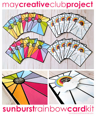 May Project Kit – Sunburst Rainbow Card Kit