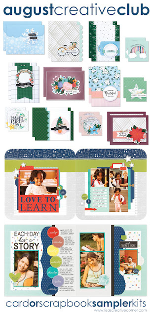 August Project Kits – Cardmaking or Scrapbooking Starter Sampler Kits