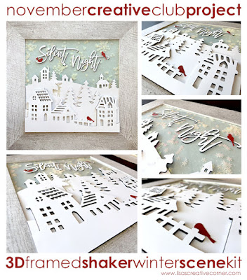November Project Kit – 3-D Framed Shaker Winter Scene