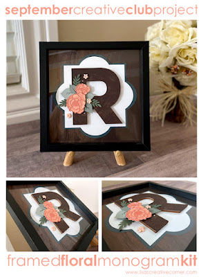 Framed Floral Monogram – September Project Kit