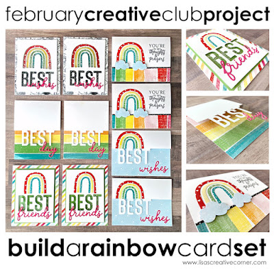 February Project Kit: Build-a-Rainbow Card Kit