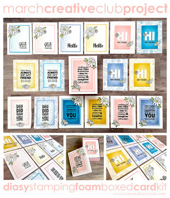 March Project Kit – Daisy Stamping Foam Boxed Card Kit