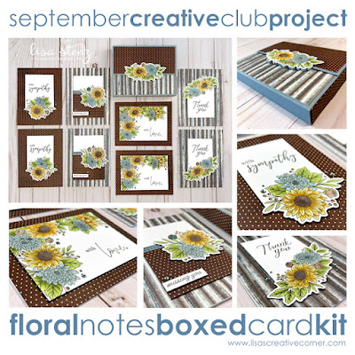 September Project Kit – Floral Notes Boxed Card Kit