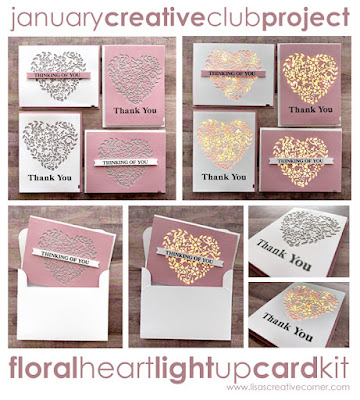 January Project Kit – Light Up Heart Card Kit