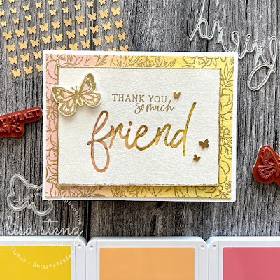 Embossed Friends Cards