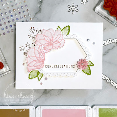 Translucent Florals Congratulations Card