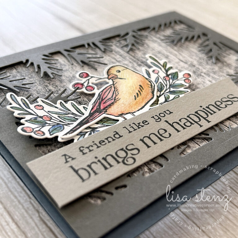 Winterly Tree Tops Friend Card