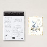 Elements Of Text Cling Stamp Set Elements Of Text Cling Stamp Set