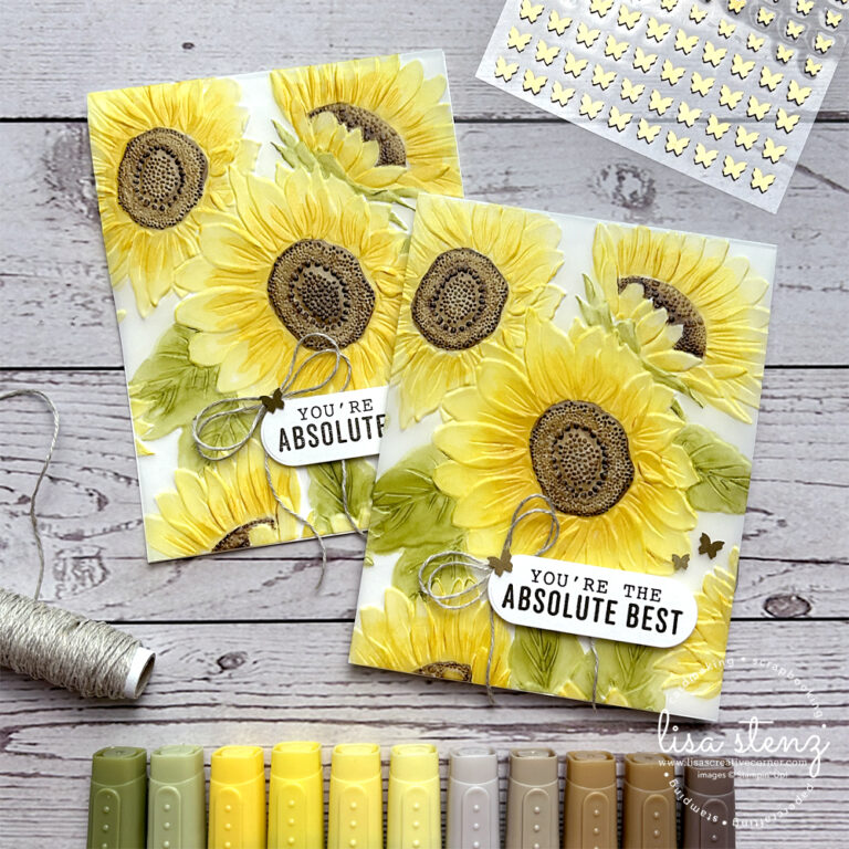 Embossed Vellum Sunflower Card