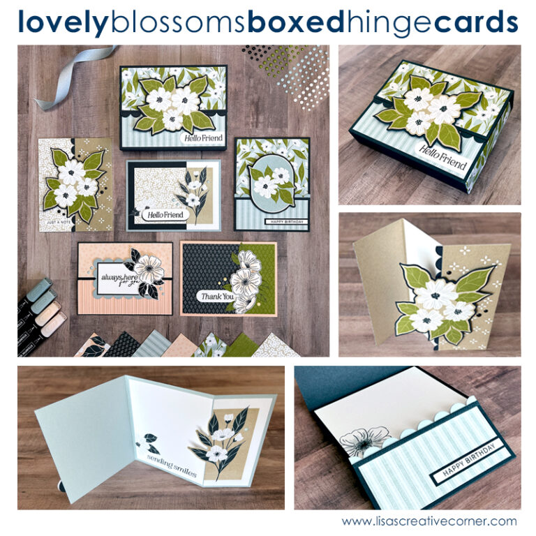 January Project Kit: Lovely Blossoms Boxed Hinge Cards