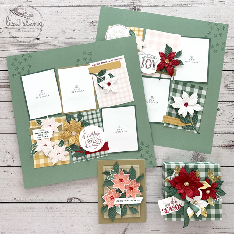 Pretty Poinsettia Virtual Craft Class Projects